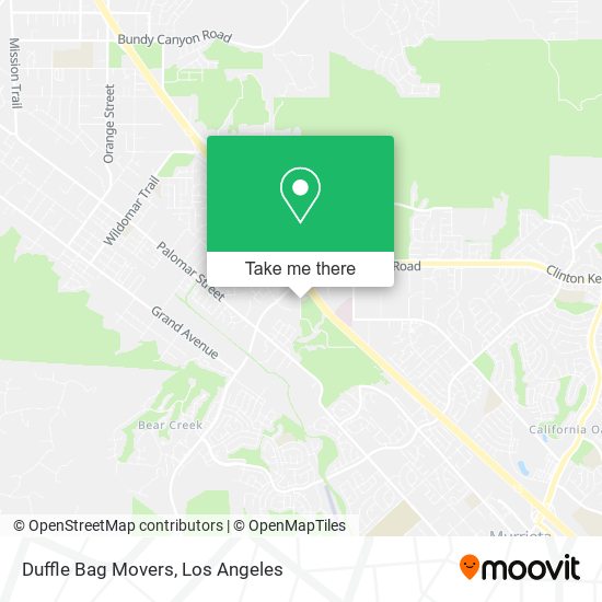 Mapa de Duffle Bag Movers