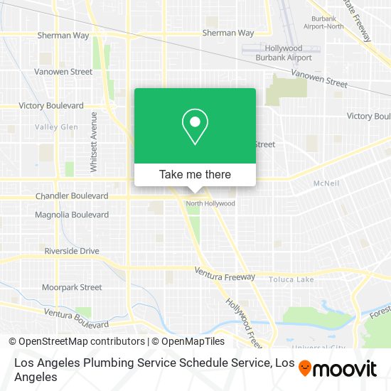 Mapa de Los Angeles Plumbing Service Schedule Service