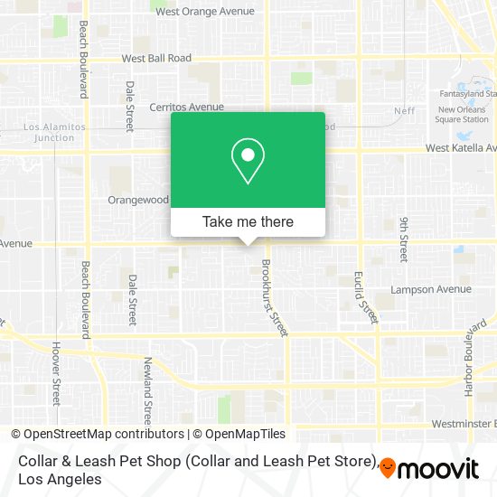Mapa de Collar & Leash Pet Shop (Collar and Leash Pet Store)