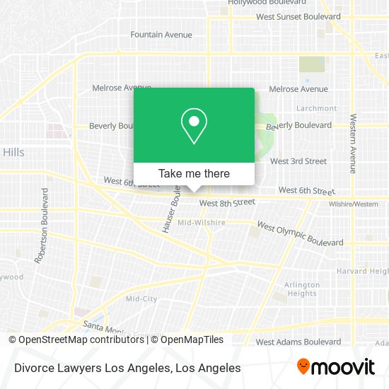 Mapa de Divorce Lawyers Los Angeles