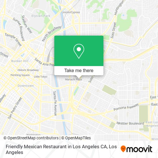 Friendly Mexican Restaurant in Los Angeles CA map