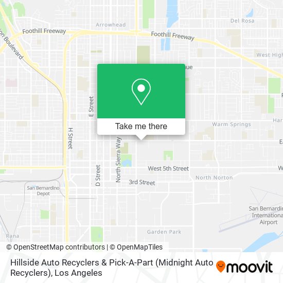 Mapa de Hillside Auto Recyclers & Pick-A-Part (Midnight Auto Recyclers)