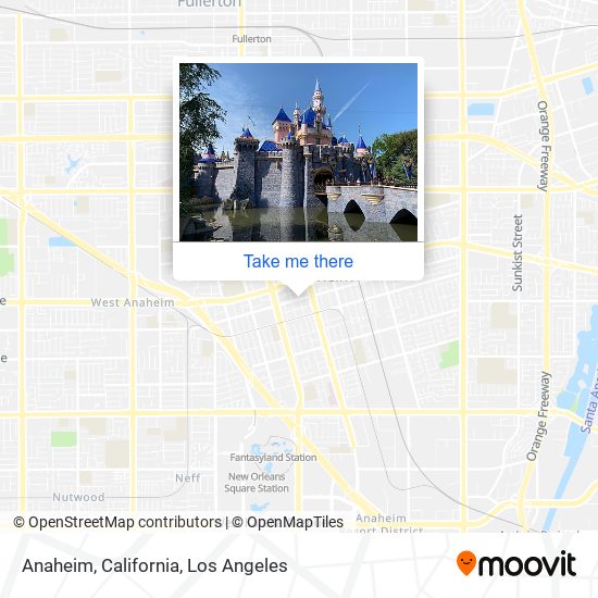 Anaheim, California map