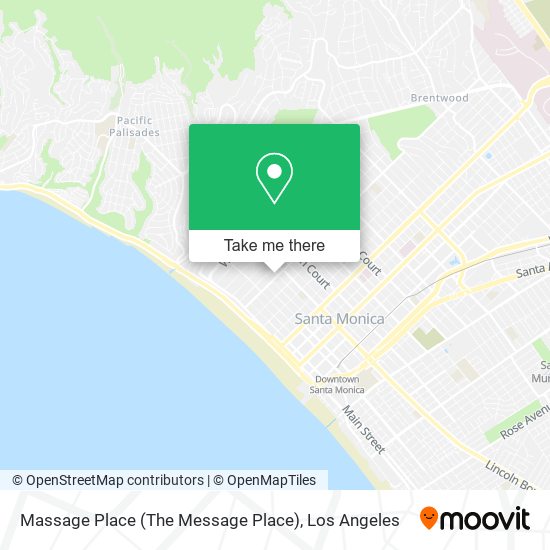 Mapa de Massage Place (The Message Place)