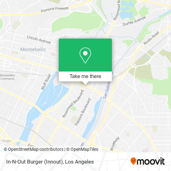 Mapa de In-N-Out Burger (Innout)