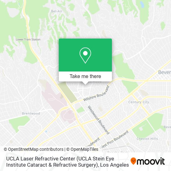 Mapa de UCLA Laser Refractive Center (UCLA Stein Eye Institute Cataract & Refractive Surgery)