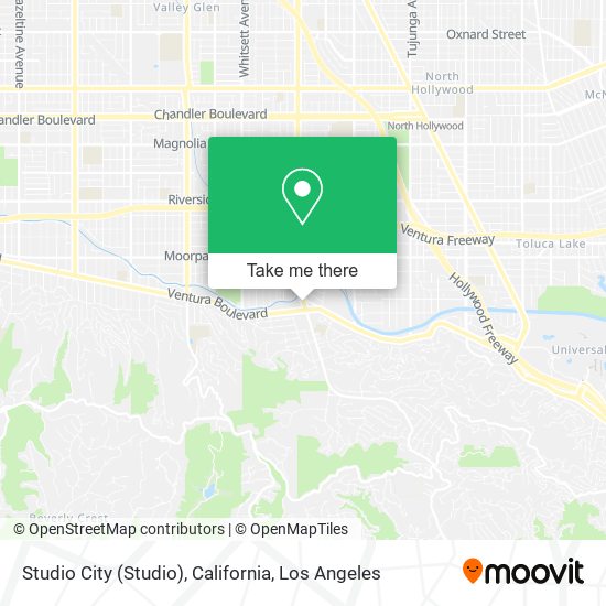 Mapa de Studio City (Studio), California