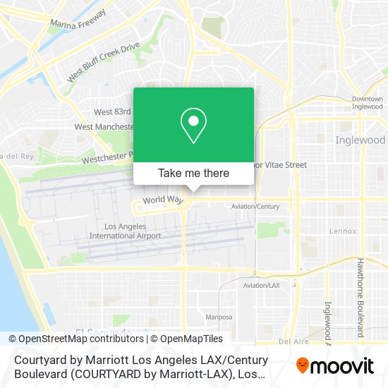 Mapa de Courtyard by Marriott Los Angeles LAX / Century Boulevard (COURTYARD by Marriott-LAX)