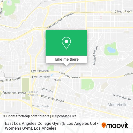 East Los Angeles College Gym (E Los Angeles Col - Women's Gym) map