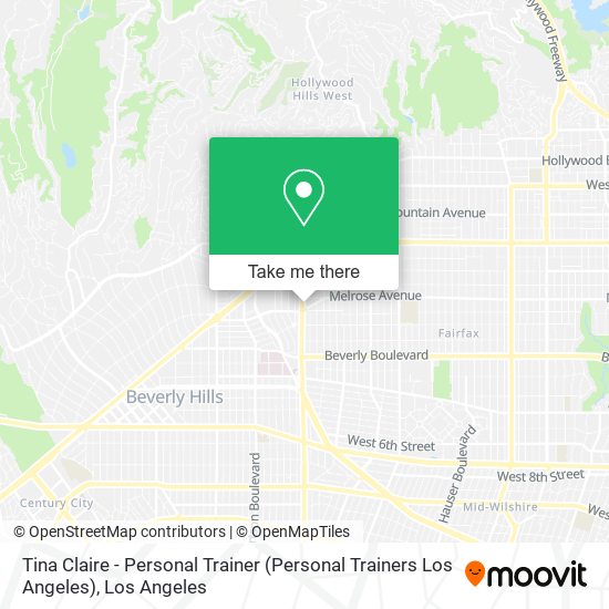 Tina Claire - Personal Trainer (Personal Trainers Los Angeles) map