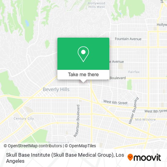 Mapa de Skull Base Institute (Skull Base Medical Group)