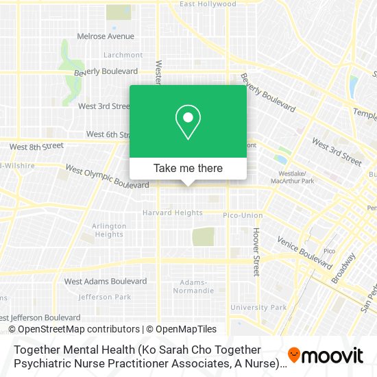 Together Mental Health (Ko Sarah Cho Together Psychiatric Nurse Practitioner Associates, A Nurse) map