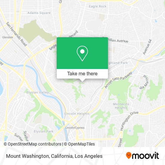 Mapa de Mount Washington, California