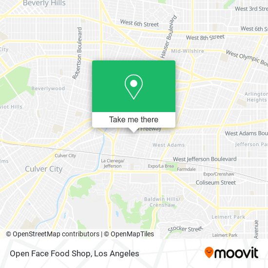 Open Face Food Shop map