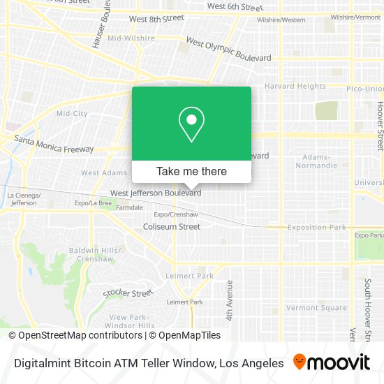 Digitalmint Bitcoin ATM Teller Window map