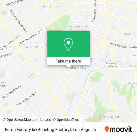 Mapa de Futon Factory la (Beanbag Factory)