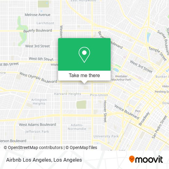 Mapa de Airbnb Los Angeles