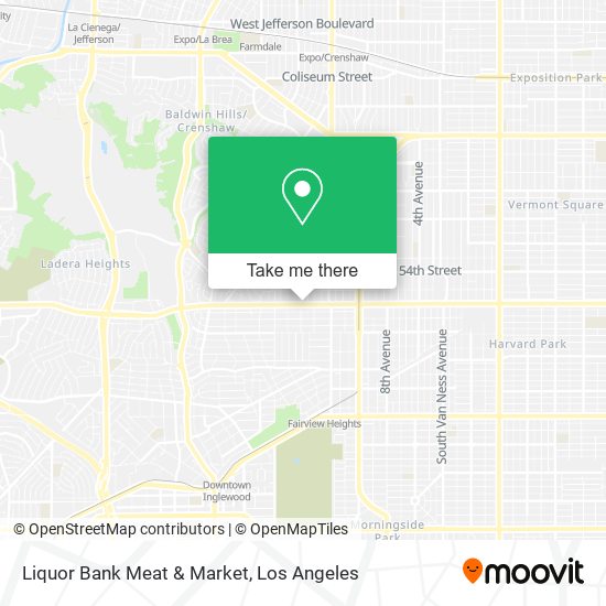 Liquor Bank Meat & Market map