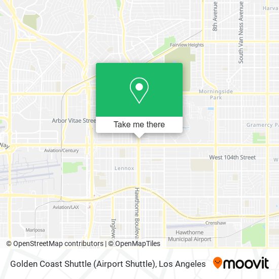 Golden Coast Shuttle (Airport Shuttle) map