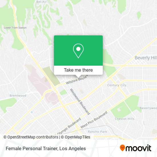 Female Personal Trainer map