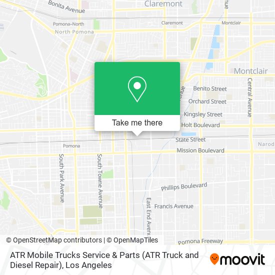 Mapa de ATR Mobile Trucks Service & Parts (ATR Truck and Diesel Repair)