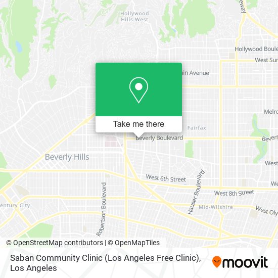 Saban Community Clinic (Los Angeles Free Clinic) map