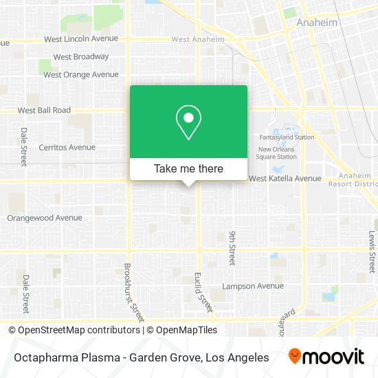 Octapharma Plasma - Garden Grove map