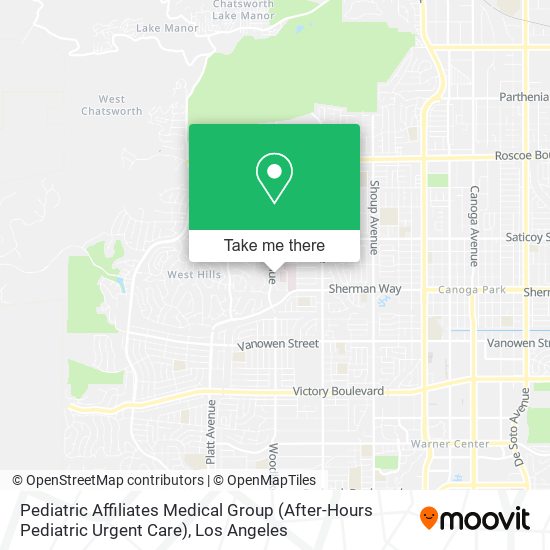 Pediatric Affiliates Medical Group (After-Hours Pediatric Urgent Care) map