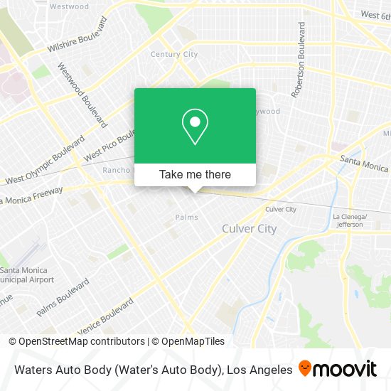 Waters Auto Body (Water's Auto Body) map