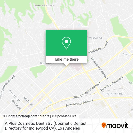 Mapa de A Plus Cosmetic Dentistry (Cosmetic Dentist Directory for Inglewood CA)