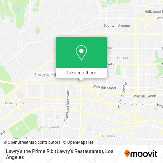 Lawry's the Prime Rib (Lawry's Restaurants) map