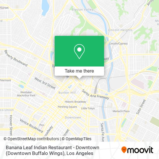 Banana Leaf Indian Restaurant - Downtown (Downtown Buffalo Wings) map