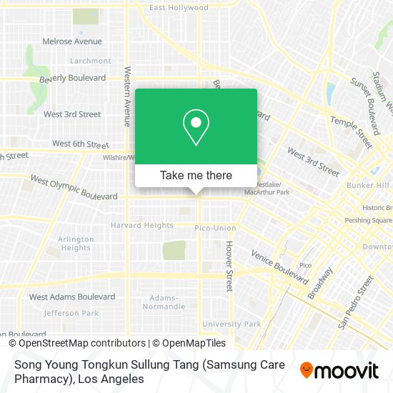 Mapa de Song Young Tongkun Sullung Tang (Samsung Care Pharmacy)