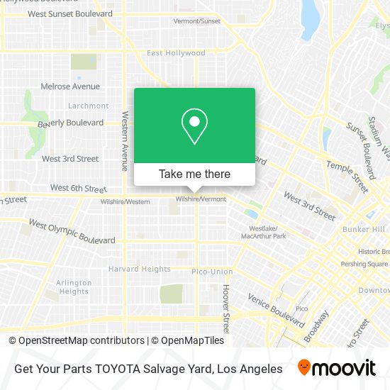 Get Your Parts TOYOTA Salvage Yard map