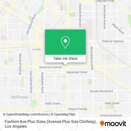 Mapa de Fashion Ave Plus Sizes (Avenue Plus Size Clothing)