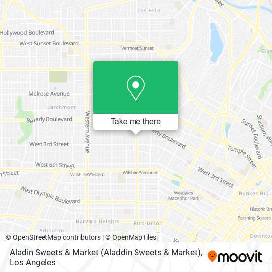 Mapa de Aladin Sweets & Market (Aladdin Sweets & Market)