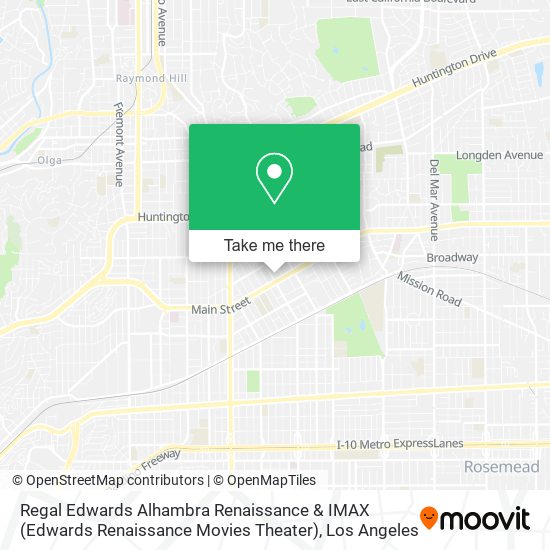 Regal Edwards Alhambra Renaissance & IMAX (Edwards Renaissance Movies Theater) map