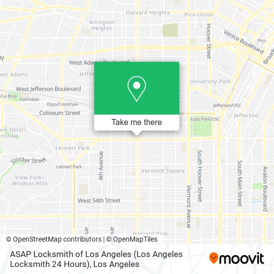 Mapa de ASAP Locksmith of Los Angeles (Los Angeles Locksmith 24 Hours)