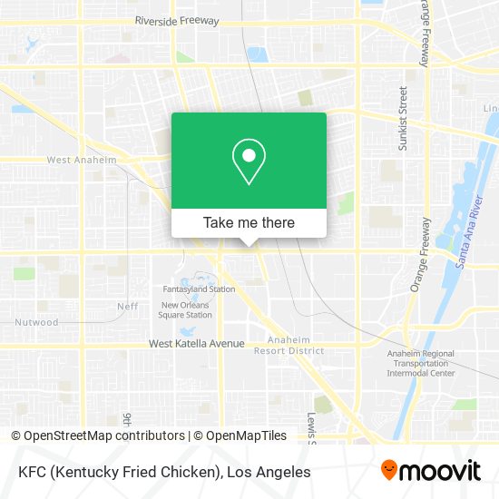 KFC (Kentucky Fried Chicken) map