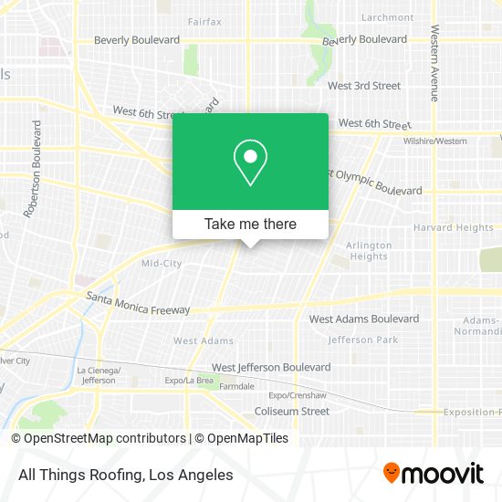 All Things Roofing map