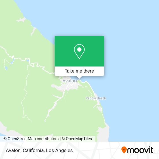Avalon, California map