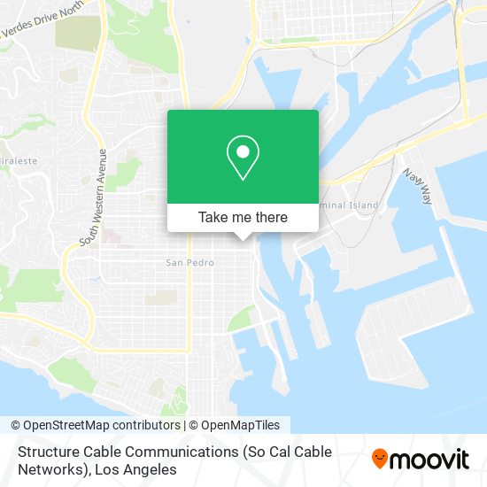 Mapa de Structure Cable Communications (So Cal Cable Networks)