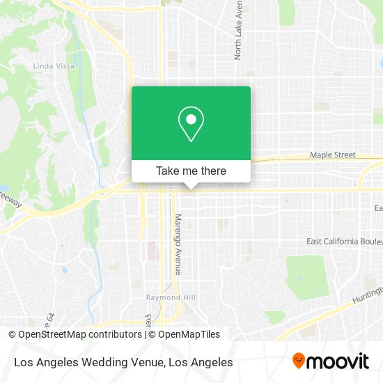 Los Angeles Wedding Venue map