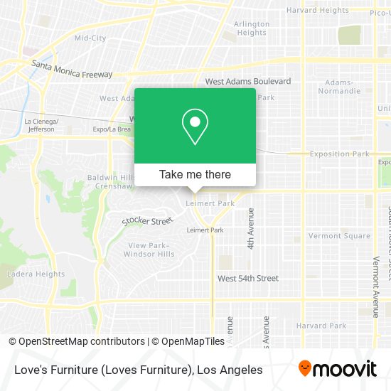 Love's Furniture (Loves Furniture) map