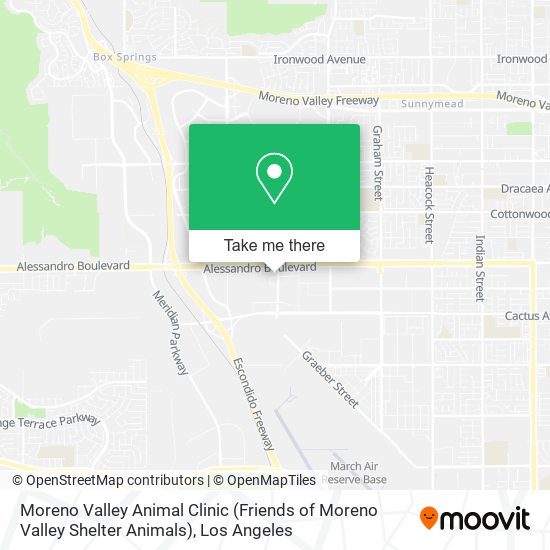 Moreno Valley Animal Clinic (Friends of Moreno Valley Shelter Animals) map