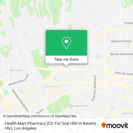 Mapa de Health Mart Pharmacy (Ctr For Oral Hlth In Beverly Hls)