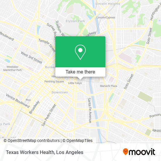 Texas Workers Health map