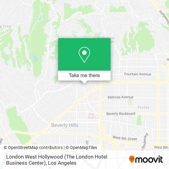 Mapa de London West Hollywood (The London Hotel Business Center)