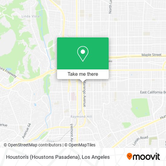 Mapa de Houston's (Houstons Pasadena)