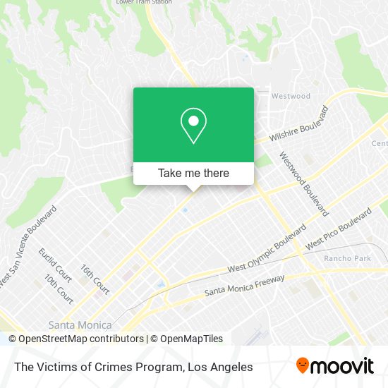 Mapa de The Victims of Crimes Program